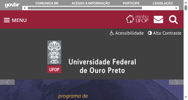 Screenshot of ufop.br