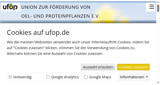 Screenshot of ufop.de
