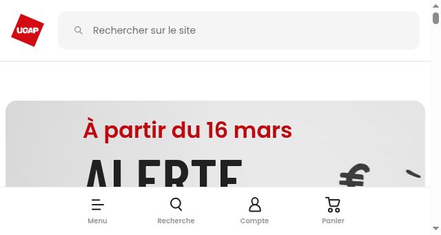 Screenshot of ugap.fr