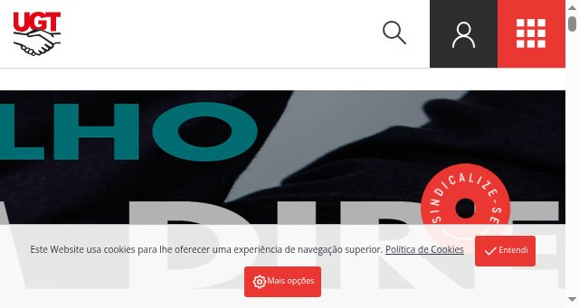 Screenshot of ugt.pt