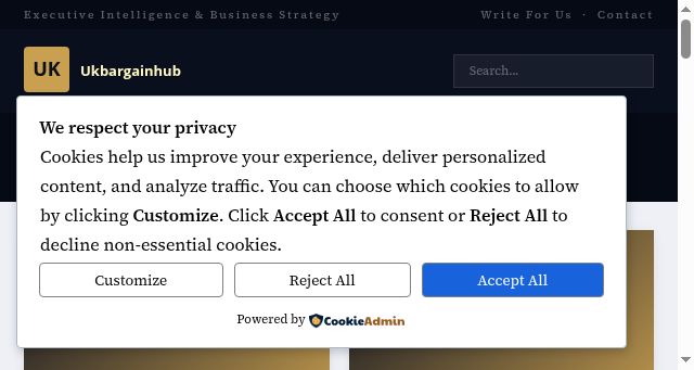 Screenshot of ukbargainhub.co.uk
