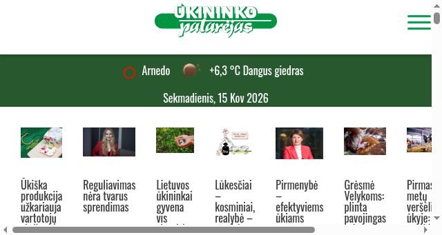 Screenshot of ukininkopatarejas.lt