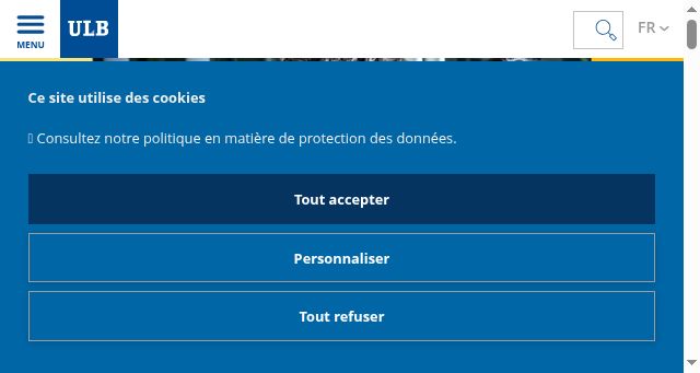 Screenshot of ulb.be