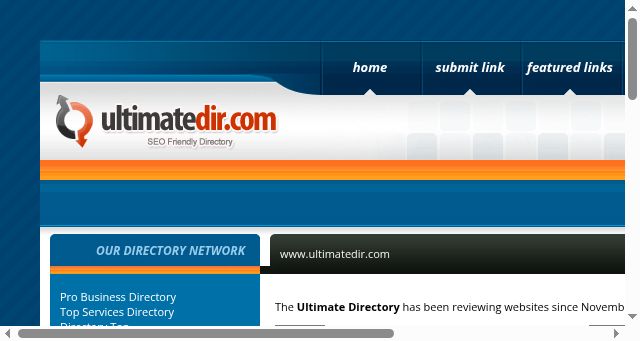 Screenshot of ultimatedir.com