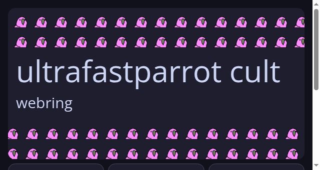 Screenshot of ultrafastparrot.net