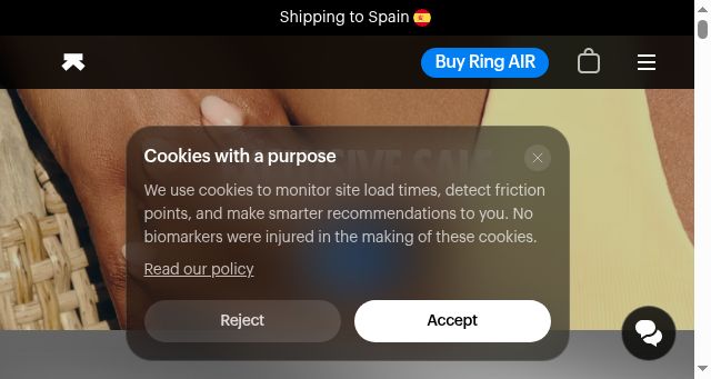 Screenshot of ultrahuman.com