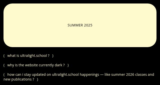 Screenshot of ultralight.school
