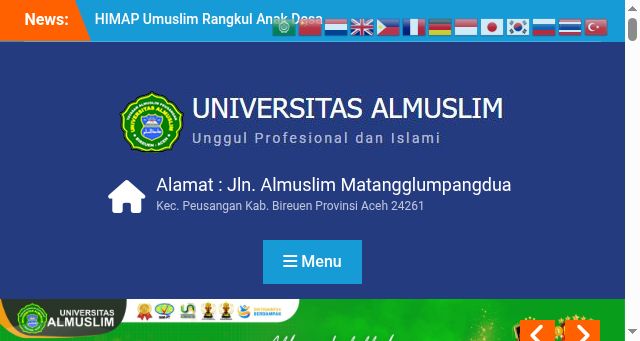 Screenshot of umuslim.ac.id