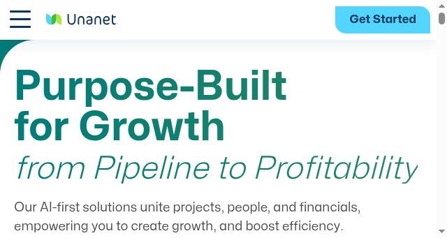 Screenshot of unanet.com