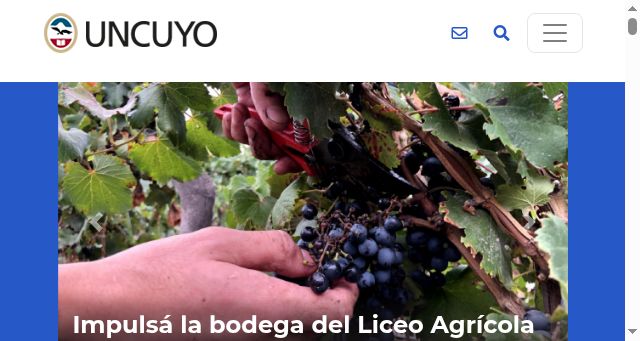Screenshot of uncuyo.edu.ar