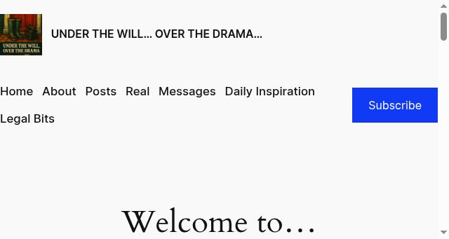 Screenshot of underthewilloverthedrama.com
