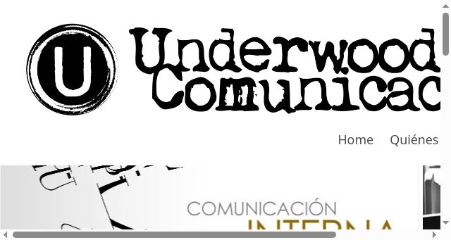 Screenshot of underwoodcomunicacion.com