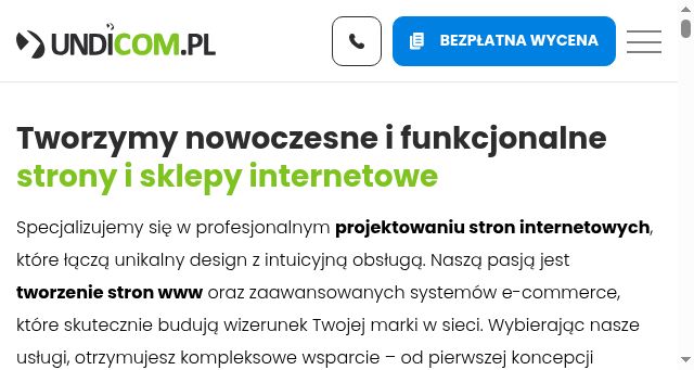 Screenshot of undicom.pl