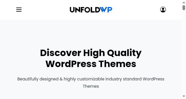 Screenshot of unfoldwp.com