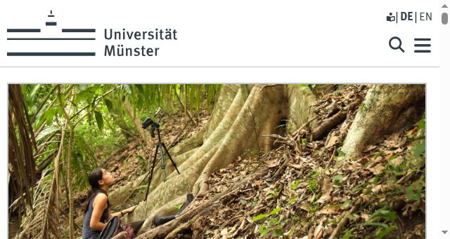 Screenshot of uni-muenster.de