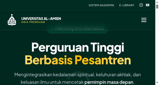 Screenshot of unia.ac.id