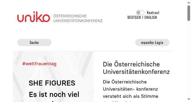 Screenshot of uniko.ac.at