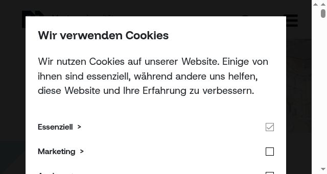 Screenshot of unileoben.ac.at