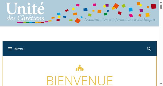 Screenshot of unitedeschretiens.fr