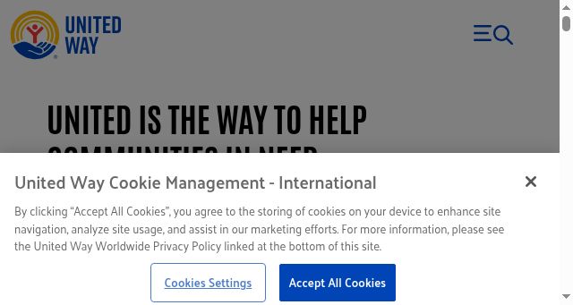 Screenshot of unitedway.org