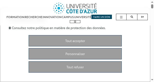Screenshot of univ-cotedazur.fr