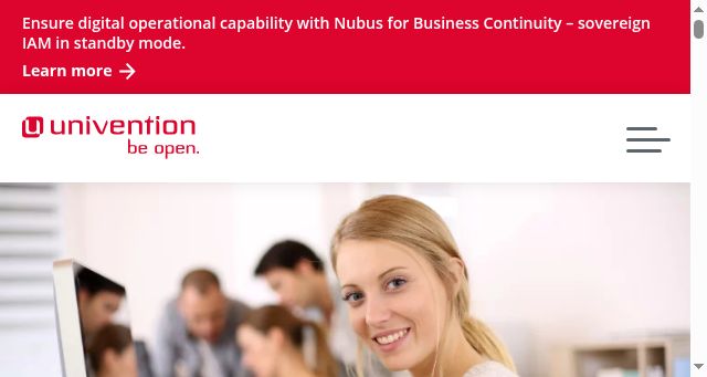 Screenshot of univention.com