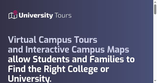 Screenshot of university-tour.com