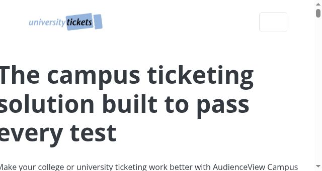 Screenshot of universitytickets.com