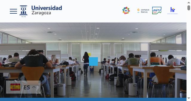 Screenshot of unizar.es