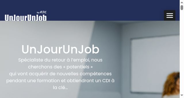 Screenshot of unjourunjob.fr