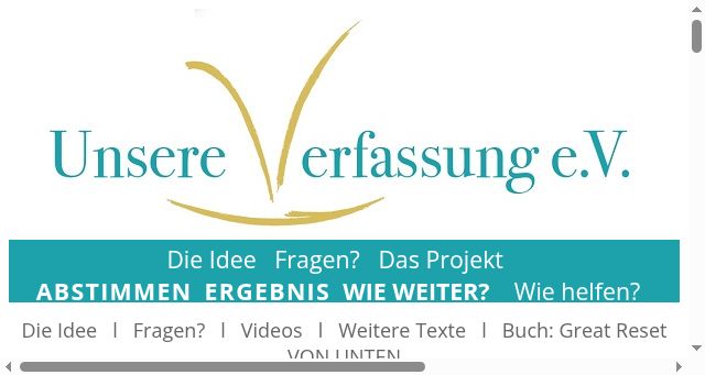 Screenshot of unsere-verfassung.de