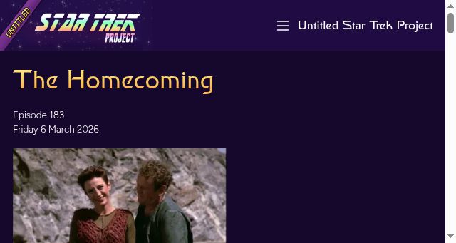 Screenshot of untitledstartrekproject.com