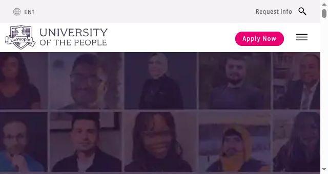 Screenshot of uopeople.edu