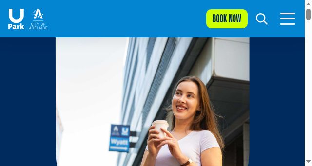 Screenshot of upark.com.au