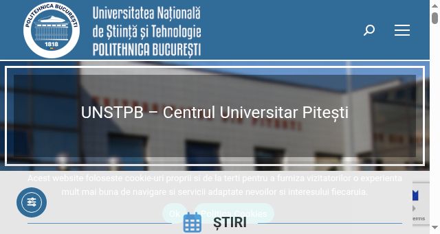 Screenshot of upb.ro