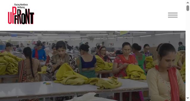 Screenshot of upfront.global