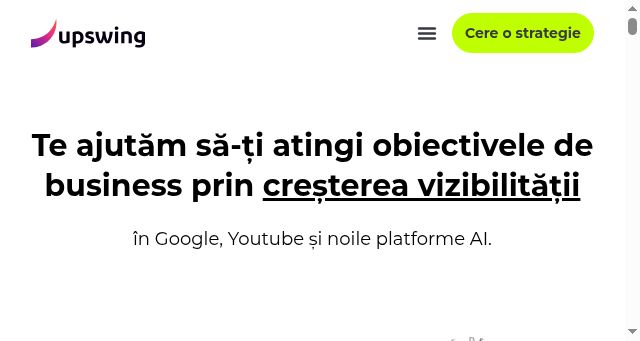 Screenshot of upswing.ro
