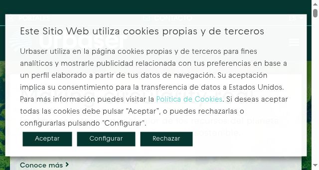 Screenshot of urbaser.com