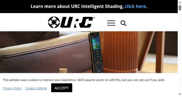 Screenshot of urc-automation.com