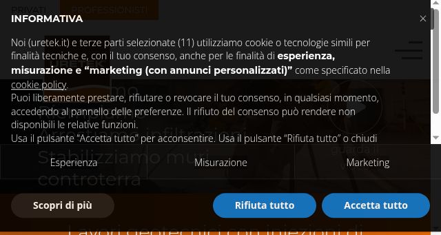 Screenshot of uretek.it