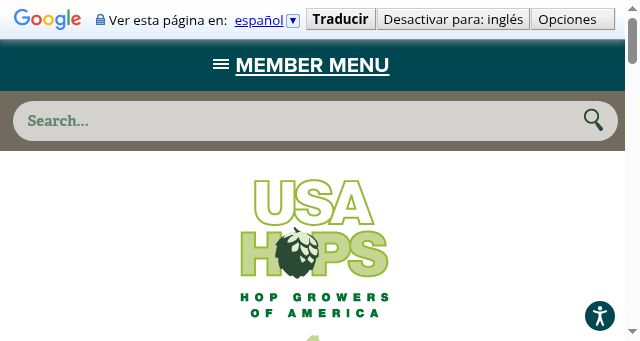 Screenshot of usahops.org