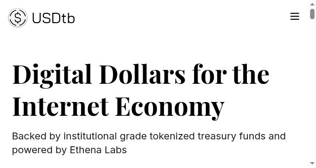 Screenshot of usdtb.money