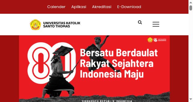 Screenshot of ust.ac.id