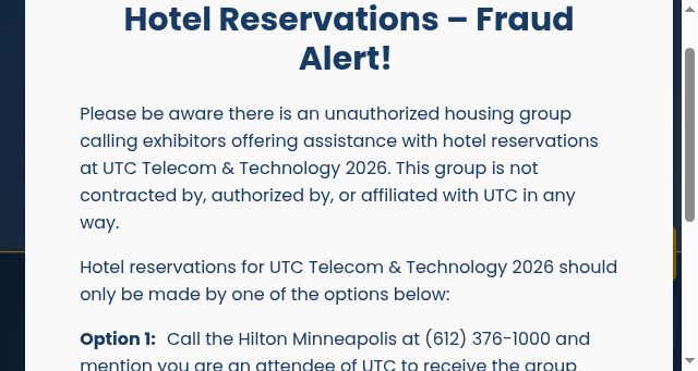 Screenshot of utctelecom.org