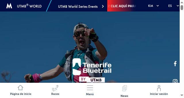 Screenshot of utmb.world