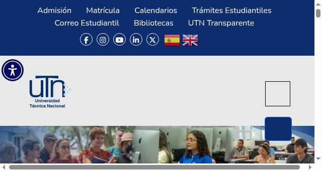 Screenshot of utn.ac.cr