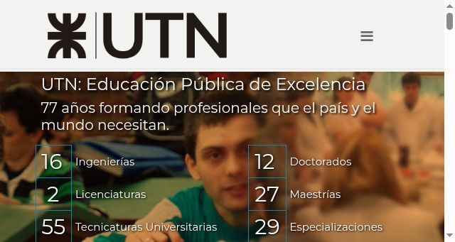 Screenshot of utn.edu.ar