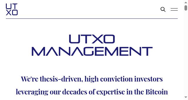 Screenshot of utxo.management