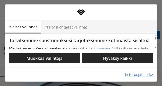 Screenshot of uutisvuoksi.fi