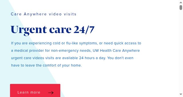 Screenshot of uwhealth.org